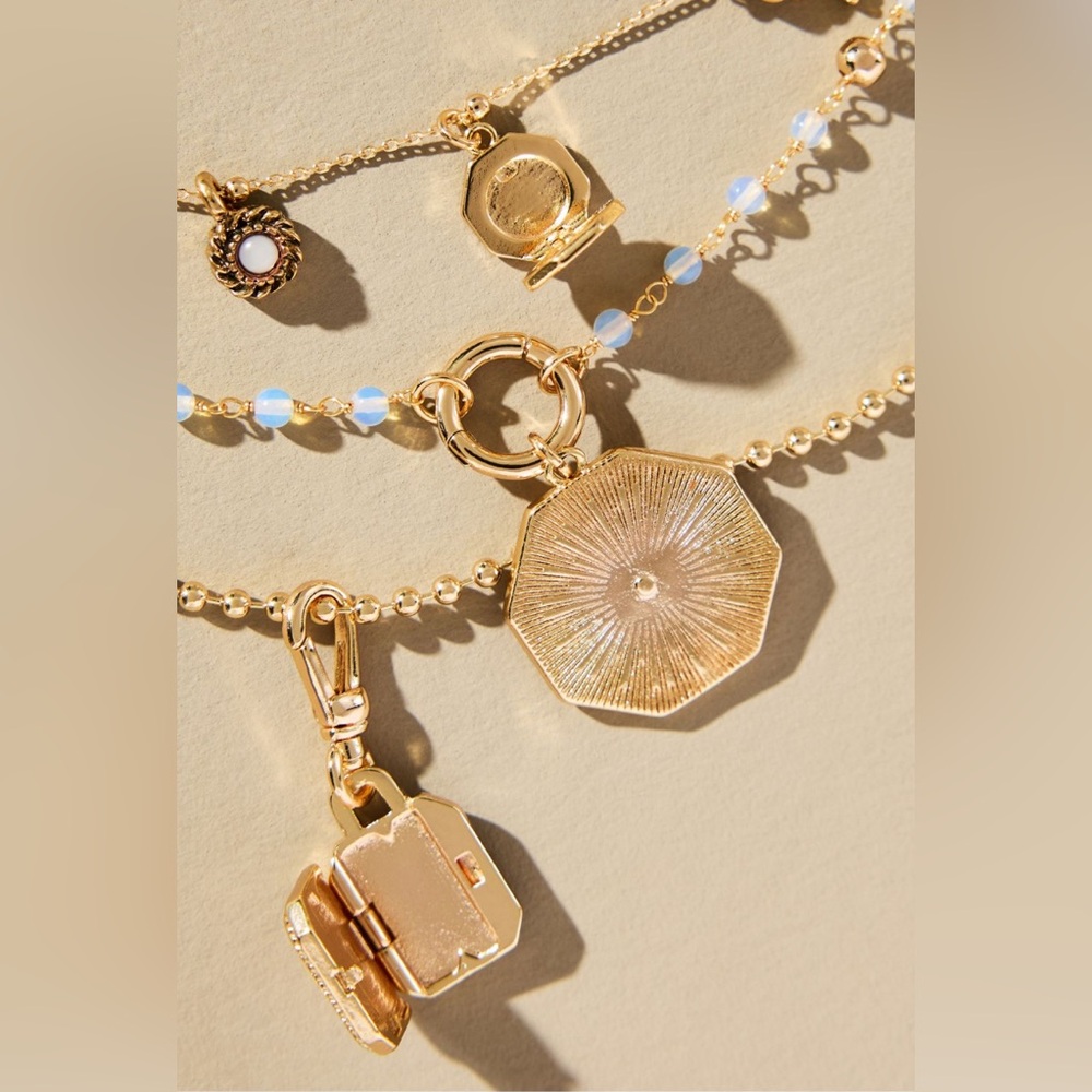 Shades of Sea Layered Necklaces:
Delicate Charm Edition - Picture 3 of 5